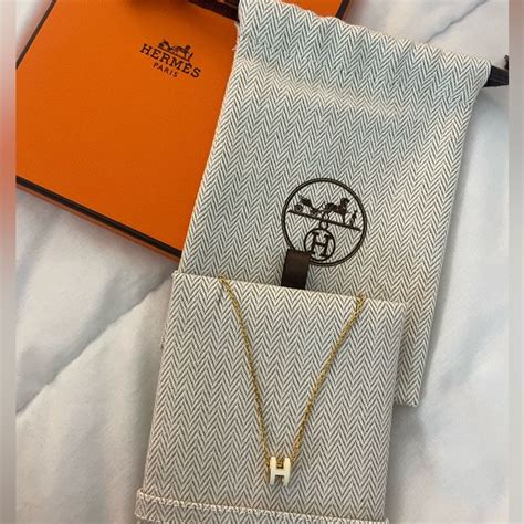 hermes pendant leather|hermes h pendant necklace.